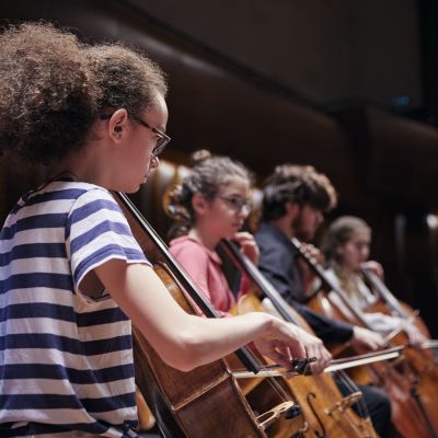 Junior Guildhall string players